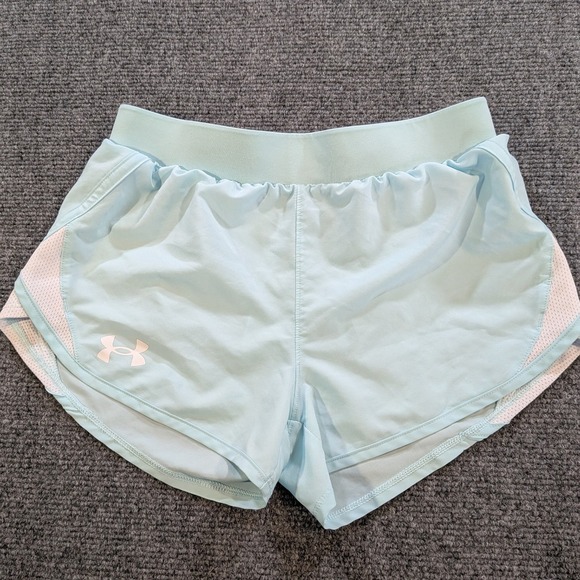Under Armour Other - Under Armour Fly-By Running Shorts Kids Youth Medium Light Blue